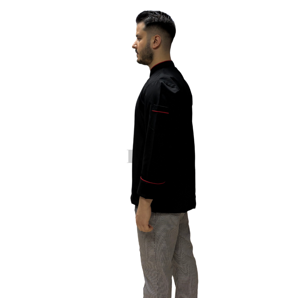 SİYAH AŞÇI CEKETİ KLASİK MODEL